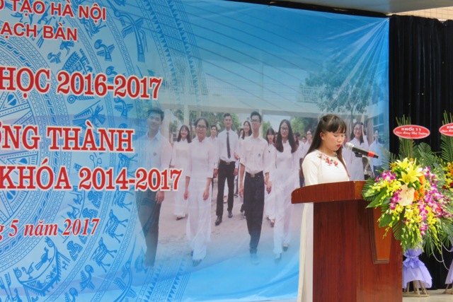 Lễ bế giảng năm học 2016-2017 và tri ân, trưởng thành của HS niên khóa 2014-2017 - Trường THPT Thạch Bàn
